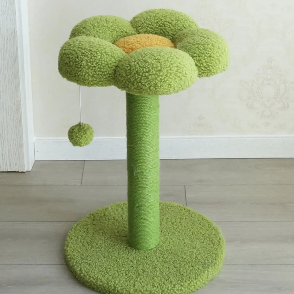 NWT- Cat Flower Scratching Post, Perch and Activity Tree with Teaser Ball Toy